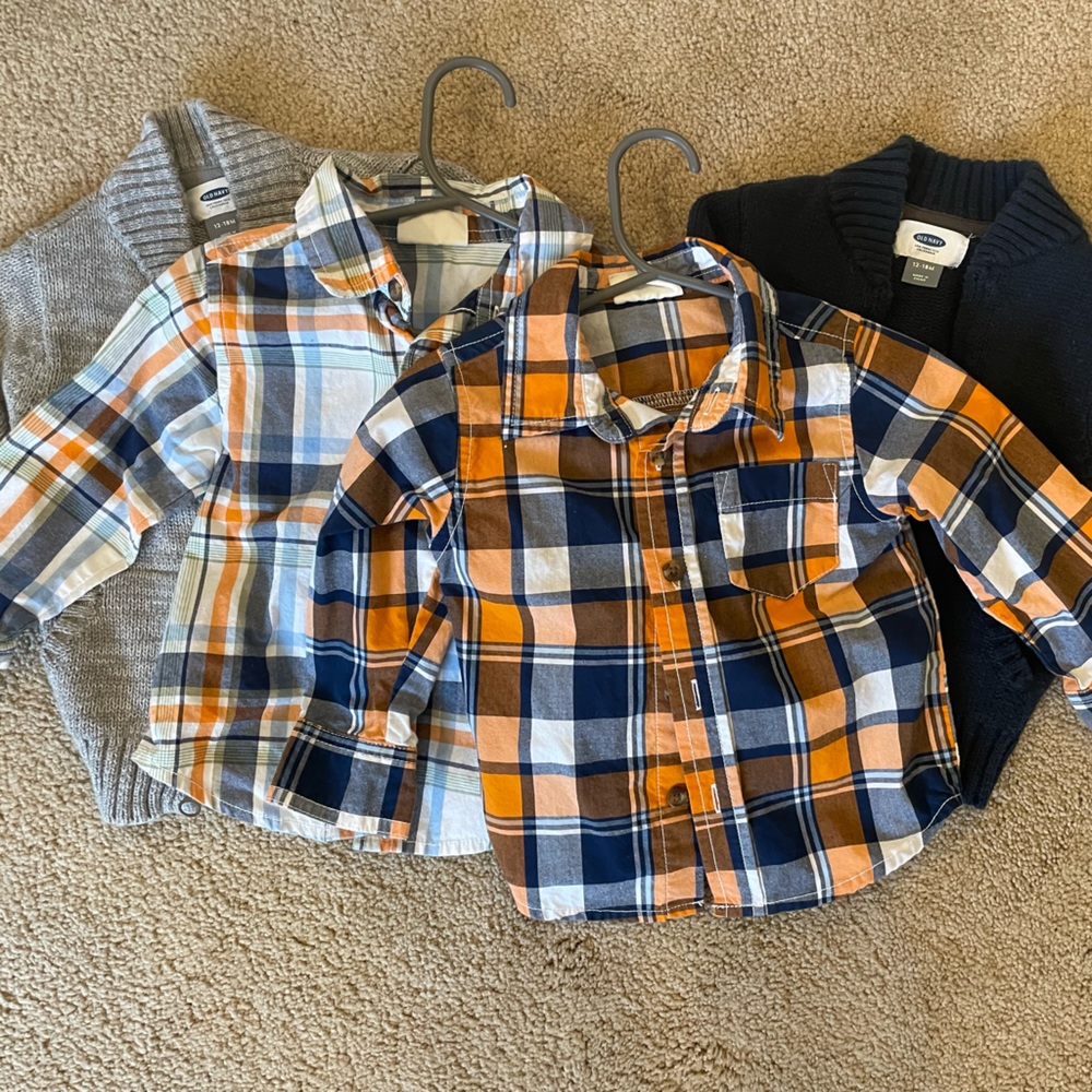 Lot of 4 - 12-18 month boys shirts